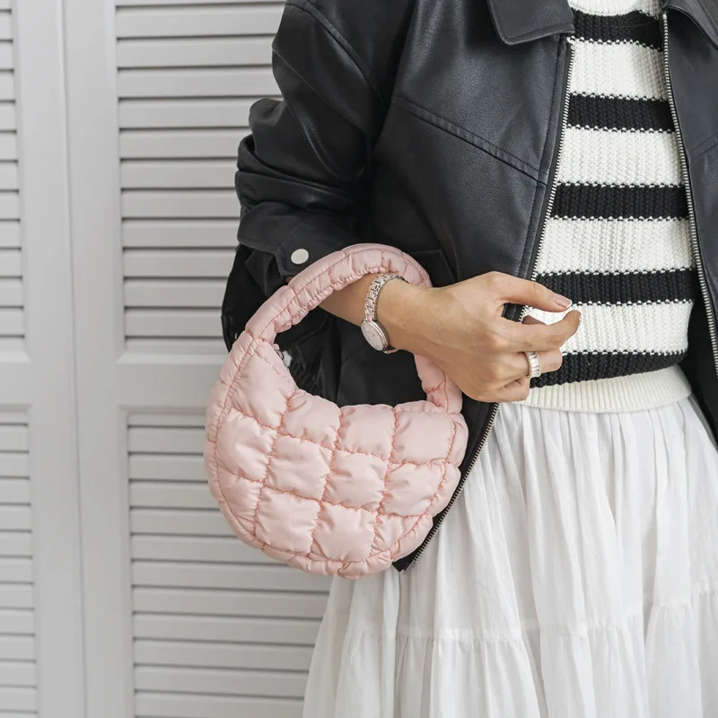 Luxury Quilted Bags - กระเป๋าถือแฟชั่นกระเป๋าสะพายไหล่สำหรับผู้หญิงลายเมฆขนาดเล็กมีจีบกระเป๋าทรงเกี๊ยวหรูหรา