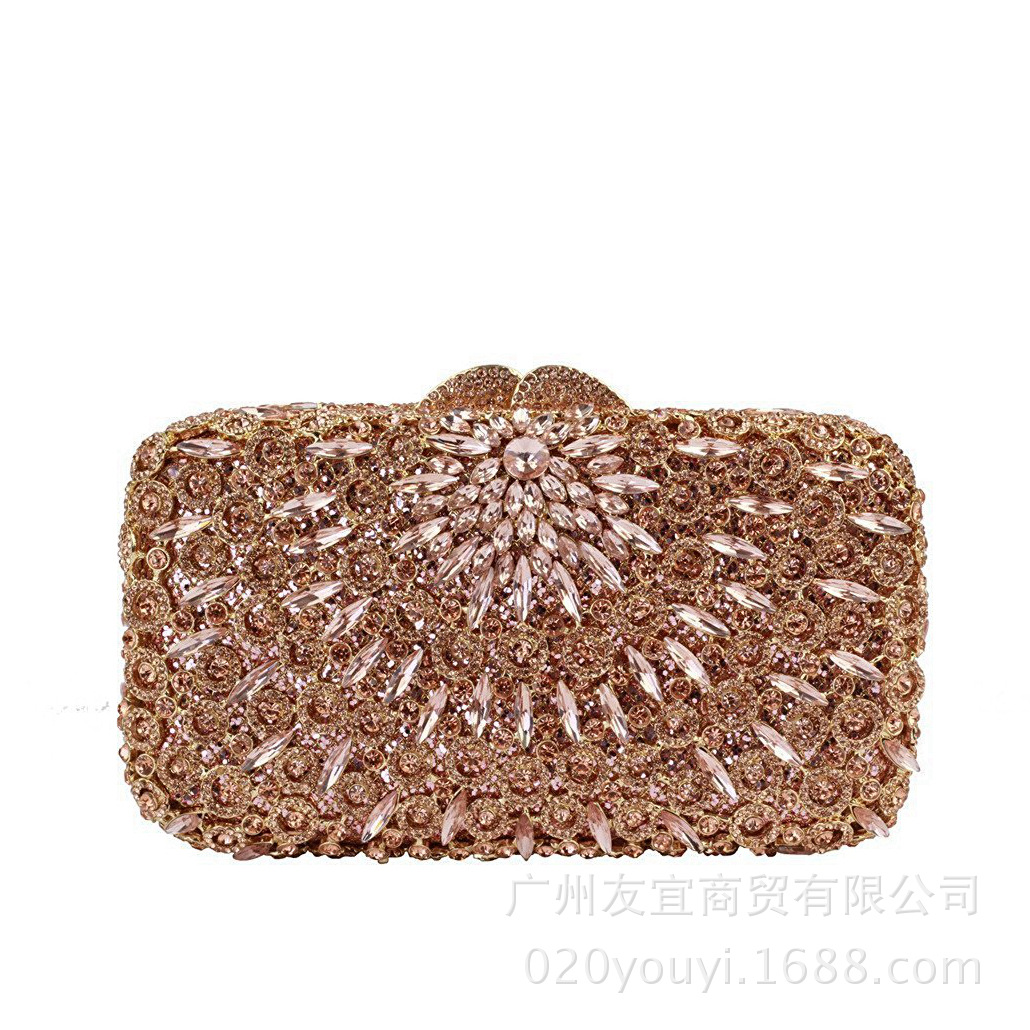 Luxury Bags That Are Affordable - กระเป๋าคลัทช์สำหรับงานเลี้ยงอาหารค่ำสุดหรู ประดับเพชรแบบกลวง กระเป๋าถือสำหรับผู้หญิง แบรนด์ดัง ราคาไม่แพง กระเป๋าสะพายข้างแบบเย็บลายกลิตเตอร์
