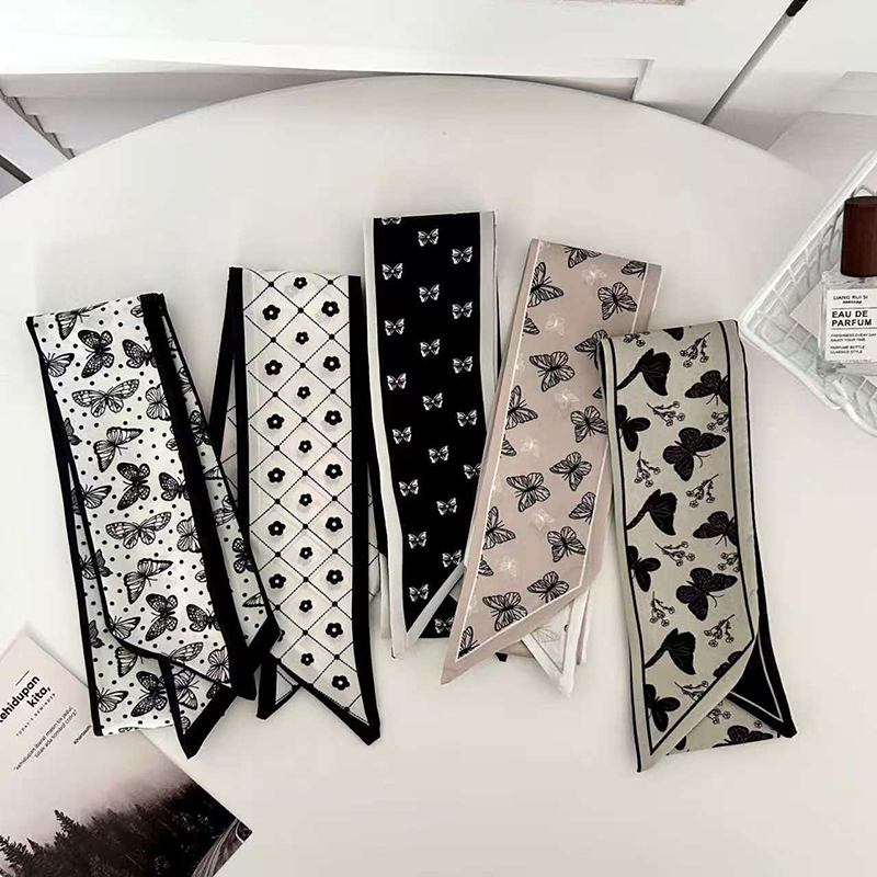 ผ้าพันคอไหมขนาดเล็ก ลายผีเสื้อ - Luxury Bags Brand บทวิจารณ์และราคา