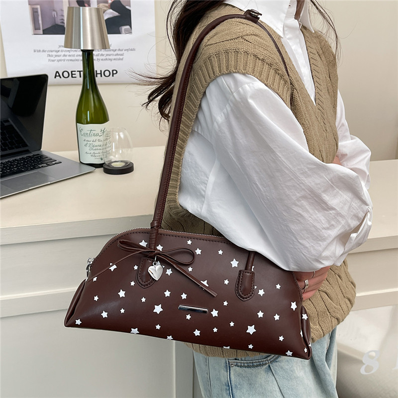 กระเป๋าสะพายไหล่ PU Stars Bow  - Luxury Bags That Are Affordable บทวิจารณ์และราคา