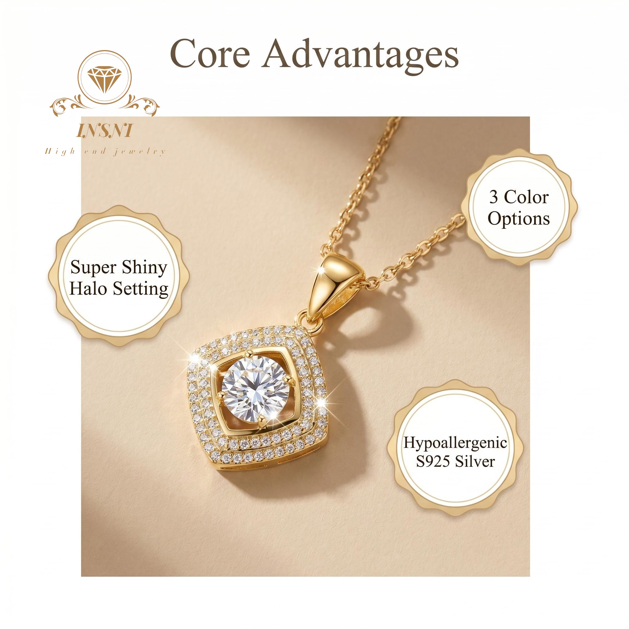 สร้อยคอจี้ทรงสี่เหลี่ยมประดับม - Luxury Bags That Are Affordable บทวิจารณ์และราคา