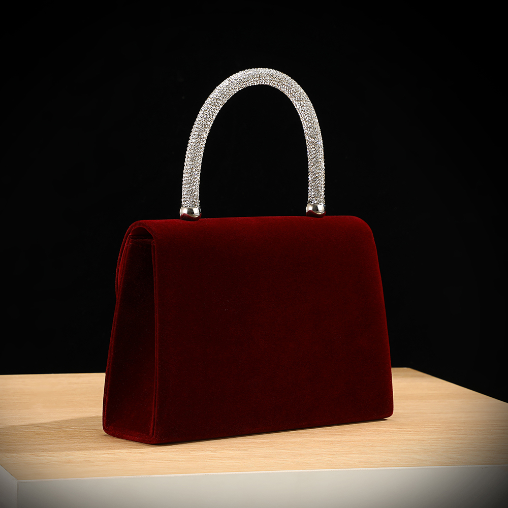 กระเป๋าถือกำมะหยี่ประดับโบว์แล - Luxury Bags Outlet บทวิจารณ์และราคา